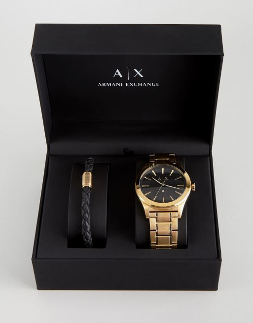 Armani discount gouden horloge