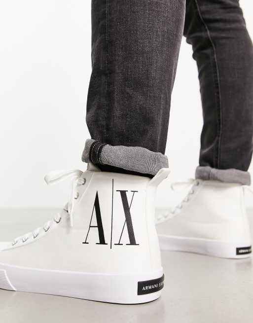 Armani Exchange Baskets montantes Blanc