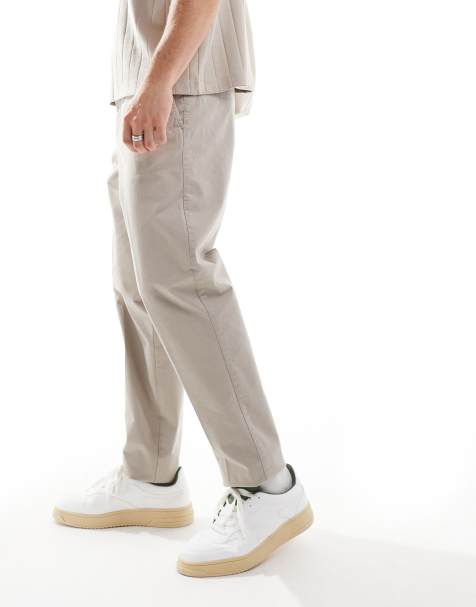Armani Exchange – Beige, mjuka, figursydda cargobyxor - view 1