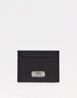 Armani Exchange billfold wallet in black