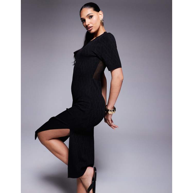 armani exchange black dress 00s Armani Exchange Little Black Dress