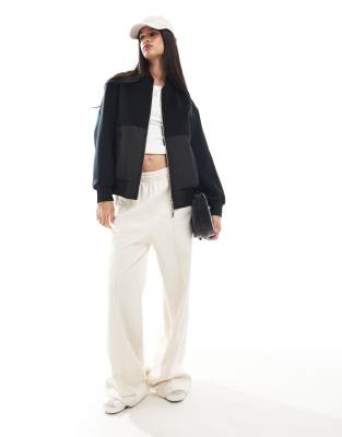 Armani Exchange Armani Exchange bomber jacket in black