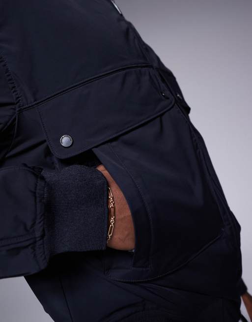 Armani Exchange bomber jacket in navy, 2 of 4