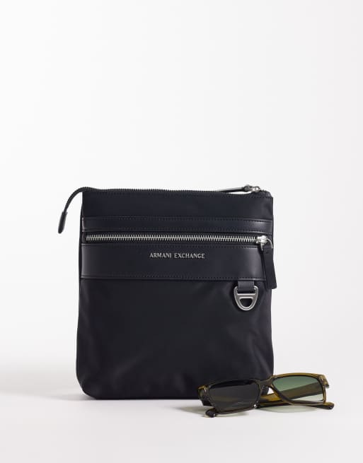 Armani Exchange - Borsa a tracolla nera, 2 di 4