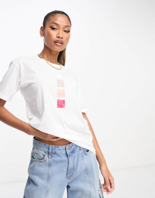 Armani Exchange - Boyfriend T-shirt in wit