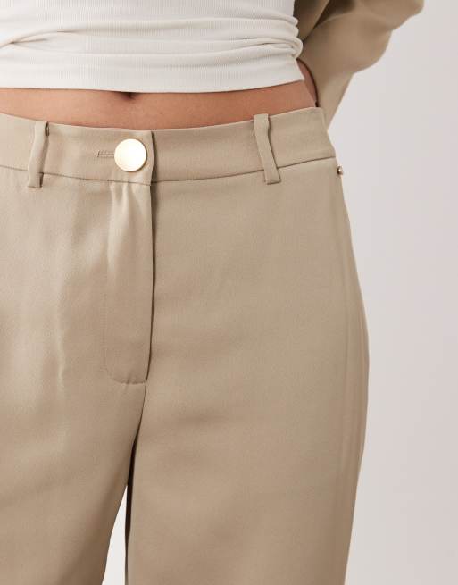 Armani Exchange - Broek met wijde pijpen in taupe, deel van co-ord set, 4 van 5