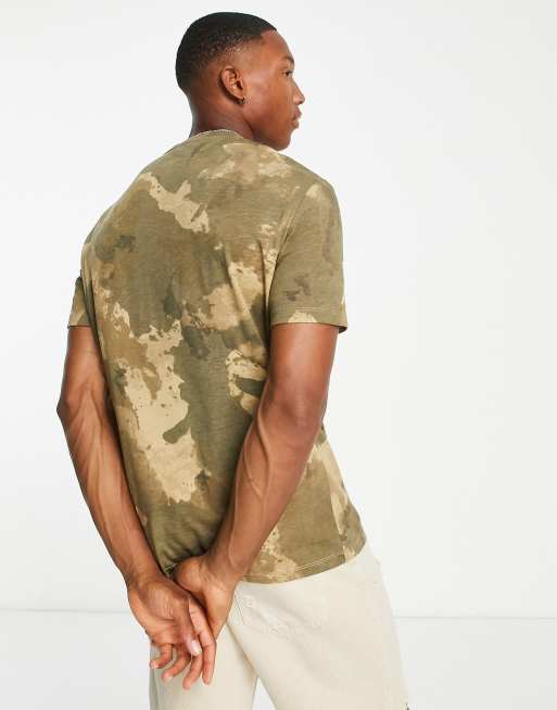 Armani exchange store camo shirt