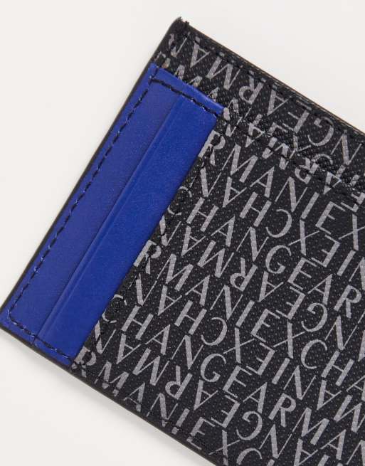 Armani Exchange card holder in logo print | ASOS