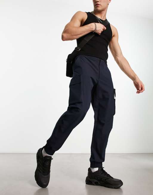 Armani Exchange cargo pants in navy ASOS