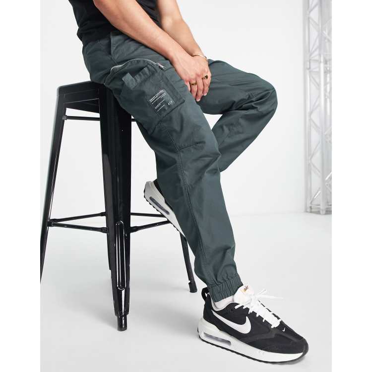 Armani Exchange cargo pocket pants in khaki ASOS