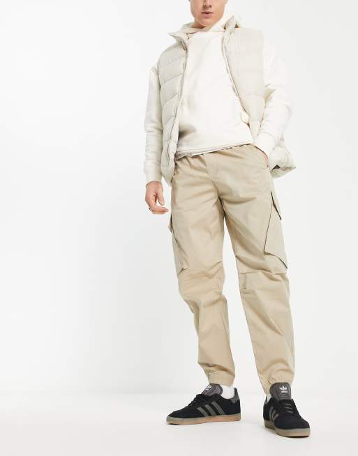 Armani Exchange cargo trousers in beige