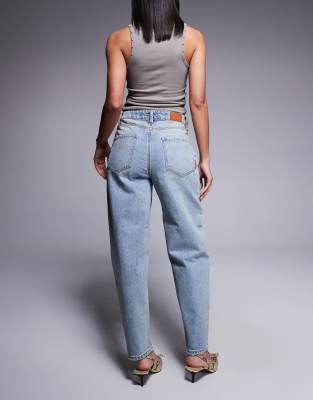 Armani Exchange Carrot Tapered Jeans In Blue
