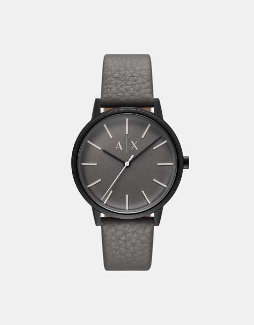 Armani Exchange - Cayde - Montre à quartz pour homme en acier inoxydable - Gris