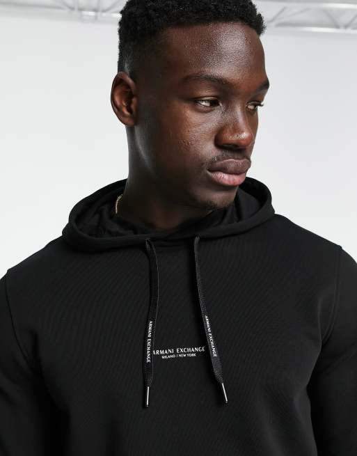 Armani exchange deals black hoodie