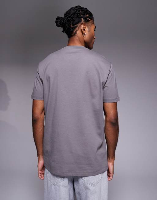 Armani Exchange central logo t-shirt in grey, 4 of 5