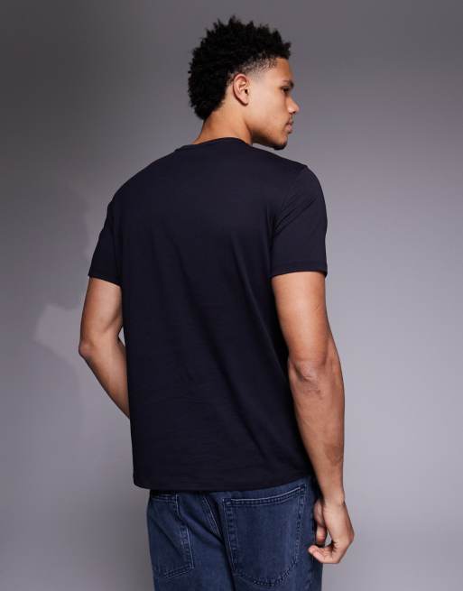 Armani Exchange central logo t-shirt in navy, 3 of 5