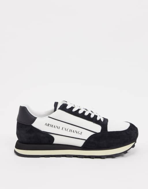 Armani Exchange Chaussures de course avec logo empi cement