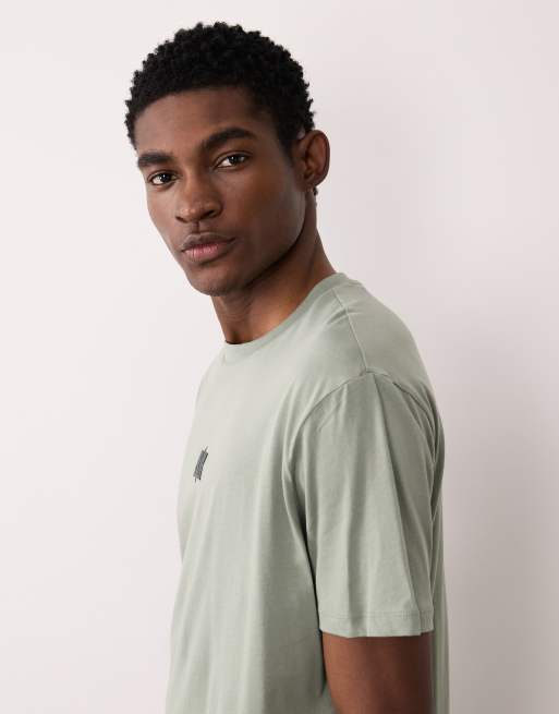 Armani Exchange chest logo t-shirt in green, 4 of 5