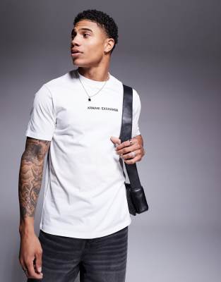 chest logo t-shirt in off white