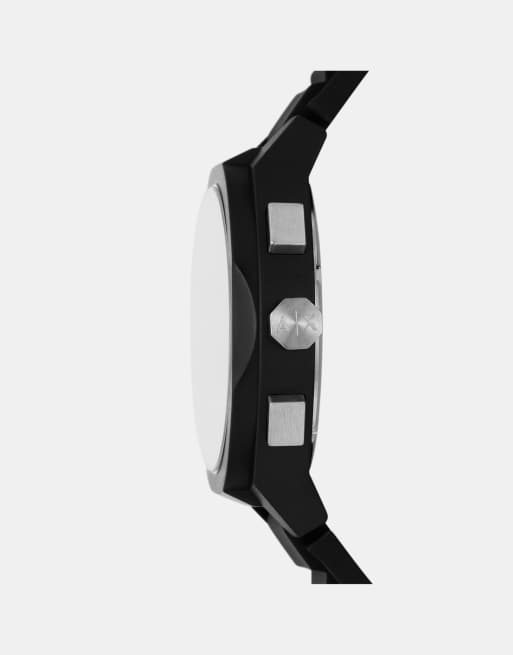 Armani Exchange – Chronograph aus Silikon in Schwarz, 3 von 3