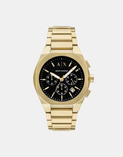 Armani Exchange Chronograph gold-tone stainless steel watch in gold - view 1