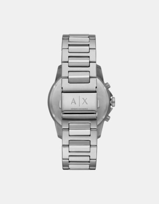 Armani Exchange Chronograph stainless steel watch in silver, 2 of 3