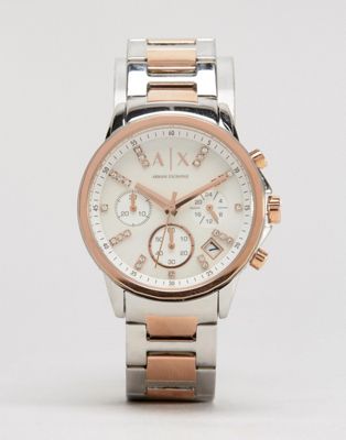 ladies armani exchange chronograph watch ax4331