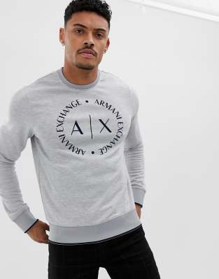 armani exchange grey sweatshirt