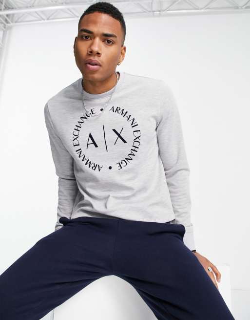 Armani exchange 2025 grey sweatshirt