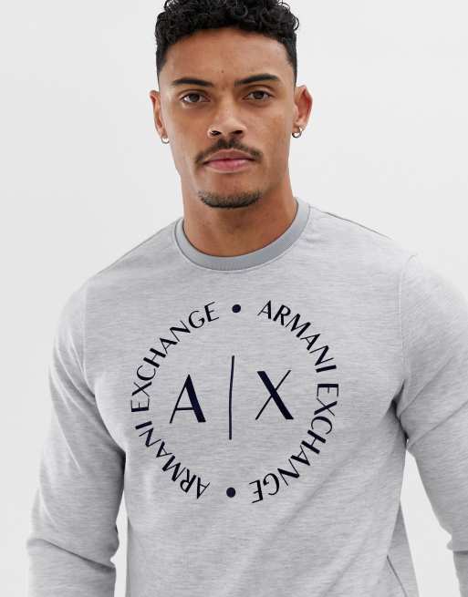 Emporio armani best sale logo crew sweatshirt