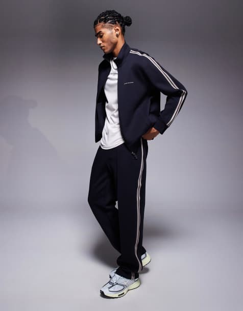 Armani Exchange co-ord cuffed Joggers in navy - view 1