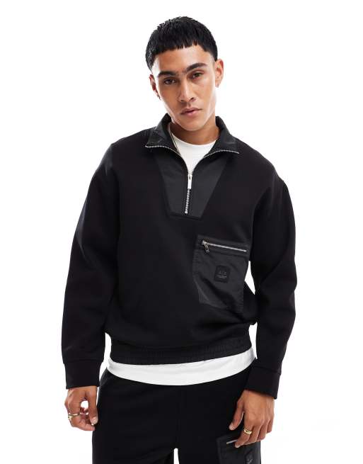 Armani zip sweatshirt sale