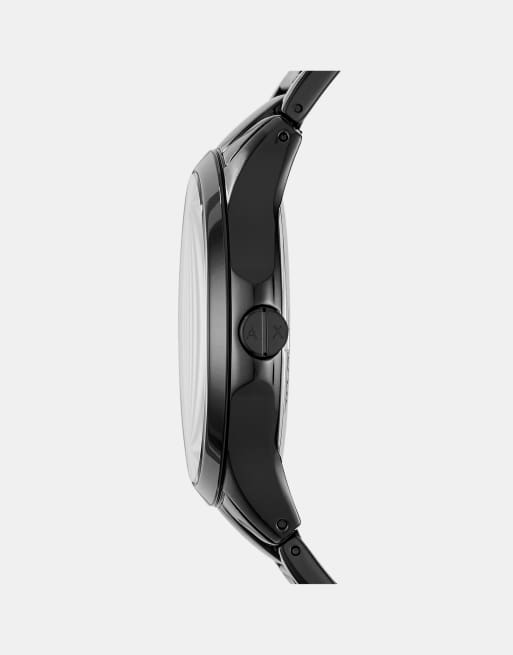 Armani Exchange - Coffret cadeau montre à trois aiguilles avec cadran date et bracelet - Noir, 3 de 3