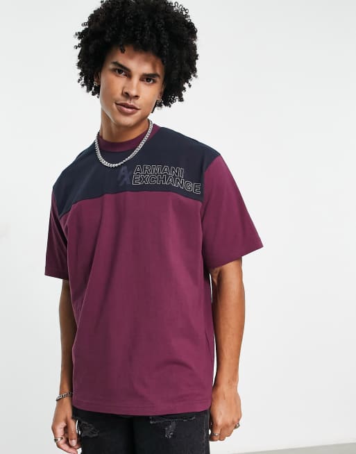 Armani exchange 2024 purple shirt