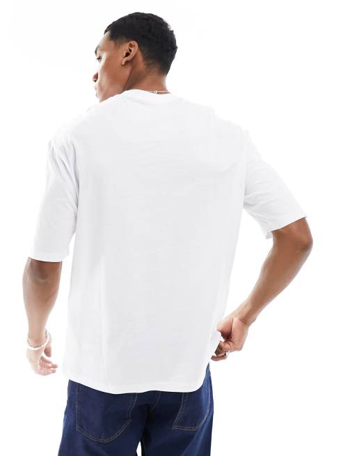 Armani Exchange - Comfort-fit T-shirt met veelkleurig logo in wit, 3 van 4