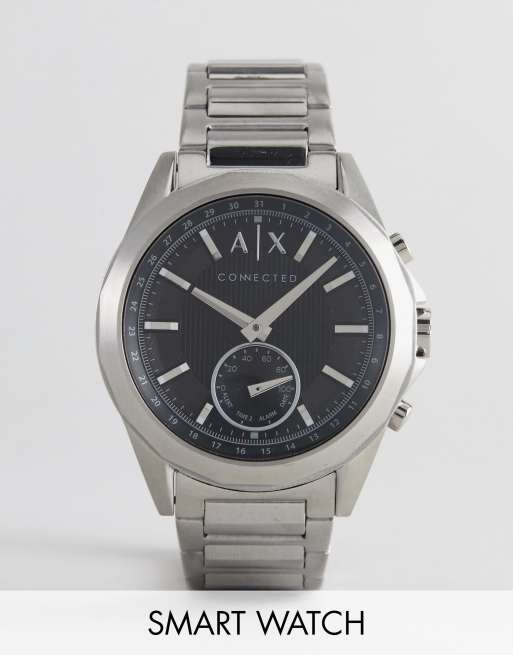 Armani Exchange Connected AXT1006 Bracelet Hybrid Smart Watch In Silver |  ASOS