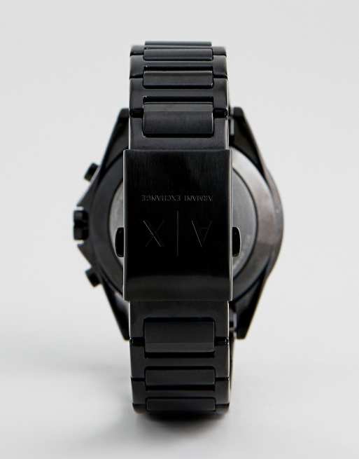 Armani exchange connected black ip stainless steel hybrid clearance smartwatch