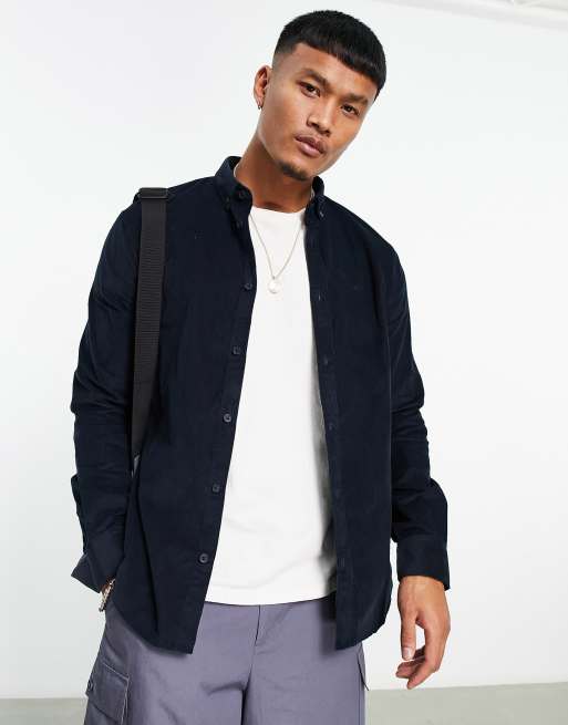 Armani Exchange cord shirt in navy | ASOS