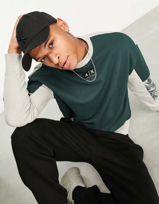 Armani exchange discount green sweatshirt