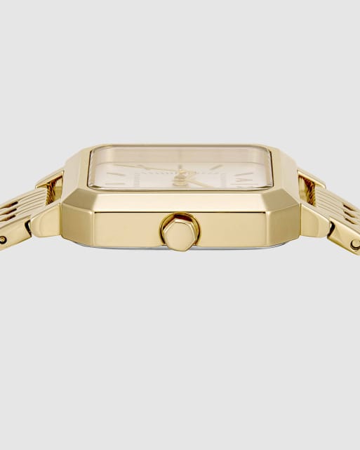 Armani Exchange Damen-Drei-Zeiger-Uhr aus Edelstahl in Goldoptik, 3 von 4