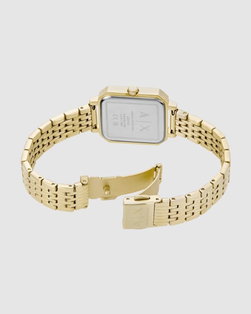 Armani Exchange Damen-Drei-Zeiger-Uhr aus Edelstahl in Goldoptik, 4 von 4