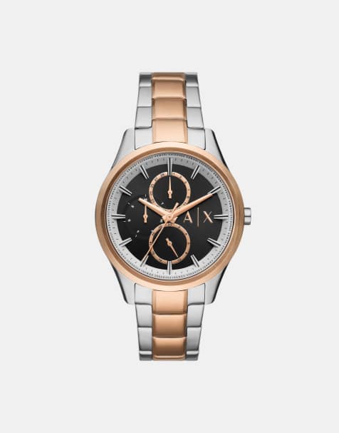 Armani Exchange – Dante – Multifunktionale Herrenarmbanduhr aus Edelstahl in Roségold/Silber, AX1882 - view 1