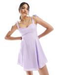 Armani Exchange dress in violet sky-Purple