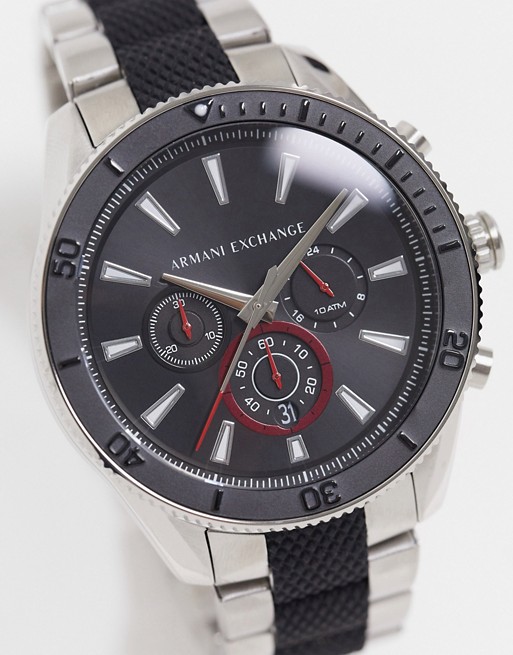 Armani Exchange Enzo bracelet watch in silver AX1813