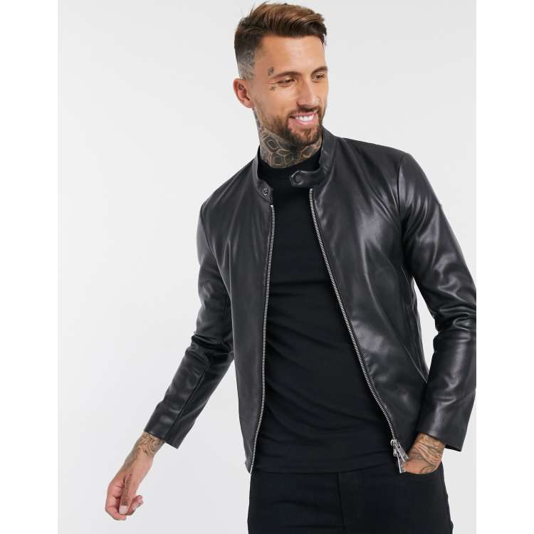 Veste on sale cuir armani