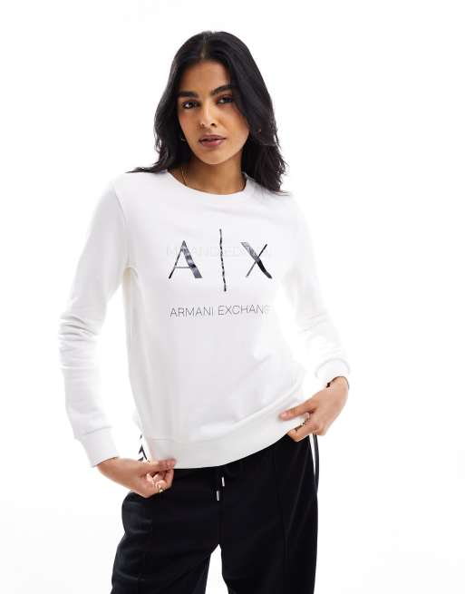 Armani Exchange - Felpa bianca