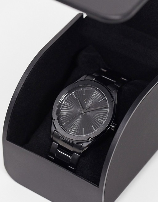 Armani Exchange Fitz black bracelet watch