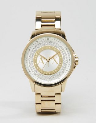 Armani Exchange Gold Watch AX4321 | ASOS