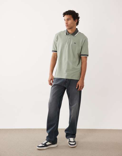 Armani Exchange - Grøn poloskjorte med logo, 2 af 5