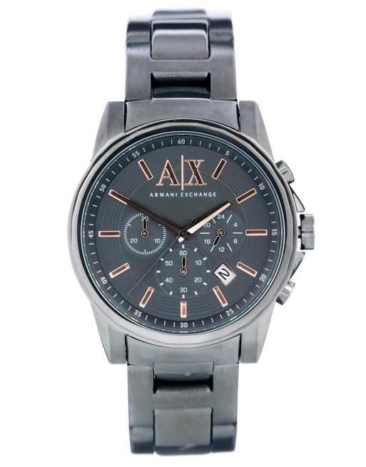 Armani Exchange Gunmetal Stainless Steel Watch AX2086 | ASOS